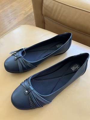 GH Bass Marissa Go To Comfort Ballet Flats Women s Size 9M Navy Blue NWT