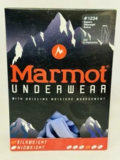 Marmot Women's Large Blue Periwinkle Long Underwear Leggings Base layer Pants