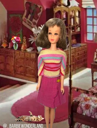 Vintage Barbie/Francie #1272 1968 High Teen Mod Top & Skirt No Doll