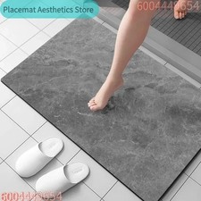 Stone Bath Mat Diatomaceous Earth Shower Mat Non Slip Super Absorbent Quick Dry