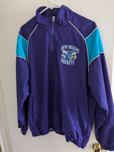 Vintage NBA New Orleans Hornet Basketball Pullover Jacke