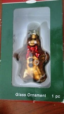 HOLIDAY INSPIRATIONS~GINGERBREAD MAN~Blown Glass Christmas Ornament~NIB