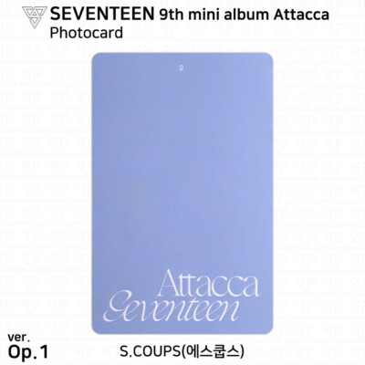 SEVENTEEN 9th Mini Album Attacca Official Photocard Photo