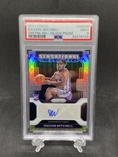 Davion Mitchell 2021 Prizm Sensational Signature Silver Auto Rookie RC PSA 9