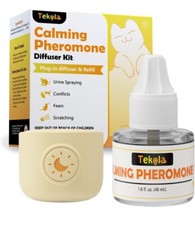 Cat Calming Diffuser Anxiety Relief Cat Pheromones Calming Diffuser 2-in-1 30 Da