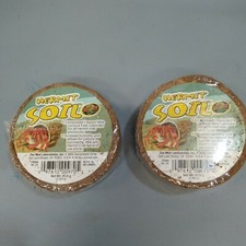  2 Pack Zoo Med Hermit Crab Soil Compressed/Expandable Coconut Fiber Substrate