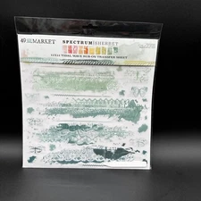 Spectrum Sherbet Rub-Ons 12"X12" 1/Sheet-Tidal Wave Transfer Sheet + Tool