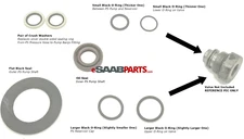 NEW Saab 9-3 Power Steering Pump Seal O-Ring Kit - Viton (2003-2011 2.0T B207) 