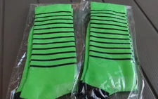 2 PAIRS !  Women Men's Cycling Socks Green Breathable, anti slip STOCK CLEARANCE
