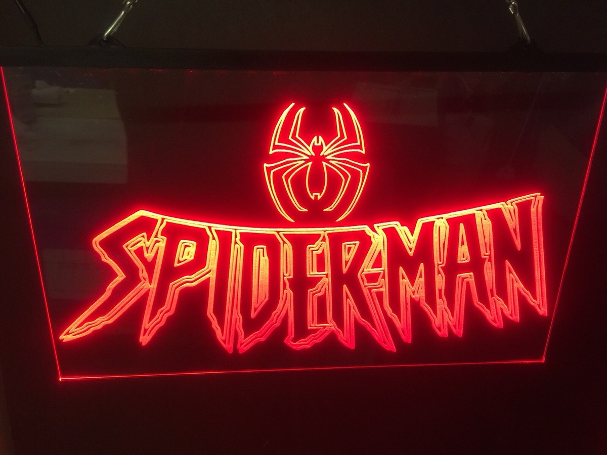 Spiderman Marvel Superhero Led Neon Light Sign Game Room Man Cave