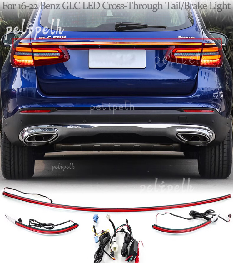 For Benz GLC-Calss X253 W253 16-2022 Red LED Rear Door Trunk