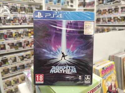 AGENT OF MAYHEM STEELBOOK EDITION PS4 PLAYSTATION ITA DEEP SILVER VOLITION NEW