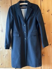 Marc O Polo MOP Mantel Wolle Blau Nadelstreifen Gr 42 oder XL elegant