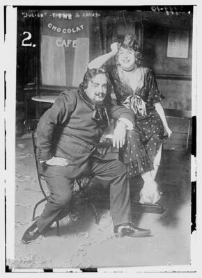 Opera Singers Geraldine Farrar 1882 1967 Enrico Caruso 1873 1921 P Old Photo