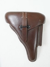 Wehrmacht Holster Koffertasche Lederholster Pistolentasche Leder braun 
