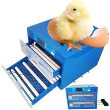 110V Two-level Drawer Chick Incubator 128 Eggs Hatcher Small Poultry Hatching Eq