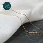 Unique Gold Plate Womens Girls Solid Necklace Chain For Pendant Fashion Jewelry