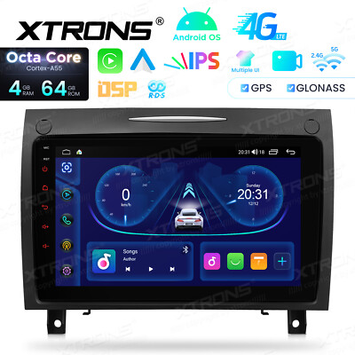 XTRONS 9'' Touchscreen GPS Head Unit for Mercedes Benz SLK R171 Auto Radio 4+64GB