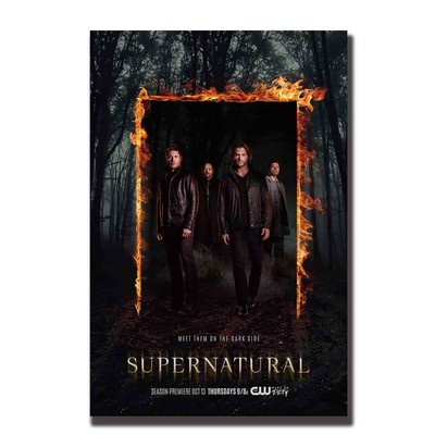 V404 Art Silk Poster Supernatural 12 Season Usa Tv Show 24x36