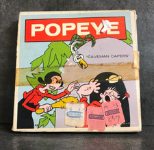 B  W 8 MM Film Popeye Caveman Capers, 5" Reel - silent film , used