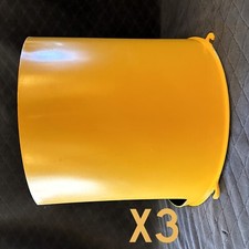 Lot of 3 12 Poly Yellow Traffic Light Visor f...
