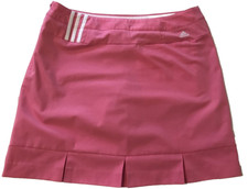 Adidas Clima Cool Womans Pink Poly Atheletic Skort Shorts Skirt Sz 8 Tennis Golf