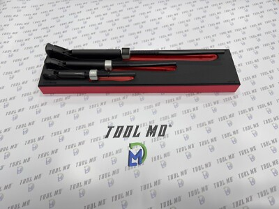 #ad Snap on Tools SPAIN NEW RED 3 Piece Quick Adjust Plier Wrench Foam Set PWZ300FR $599.95