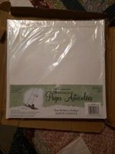 NEW Westrim Crafts Refill 20 Hinged Sheets 40 pages 12x12 White 29015L-NE-005
