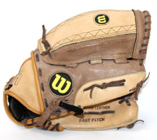 Wilson A0440-125-BR Genuine Leather Fast Pitch Softball Glove 12.5  Excellent RT