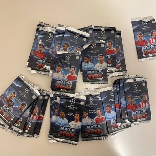(34) 2015/2016 Topps Match Attax Champions League Sealed Packs +160 Cards OBO