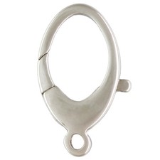 Large Lobster Clasp, Sterling Silver Lobster Catch.Large Oval Balloon Clasp.22mm