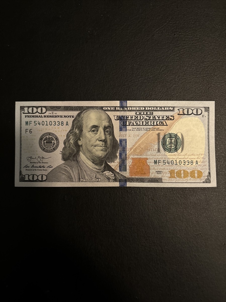 $100 Bill (One Hundred Dollar Bill) – Lightly Circulated- 2013 Series | eBay