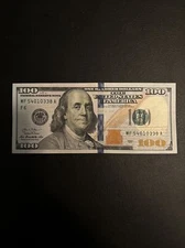 $100 bill (One Hundred Dollar Bill) - Very Lightly Circulated  - Series 2013