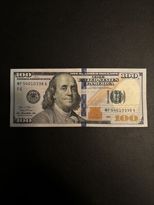 $100 Bill (One Hundred Dollar Bill)   Lightly Circulated- 2013 Series