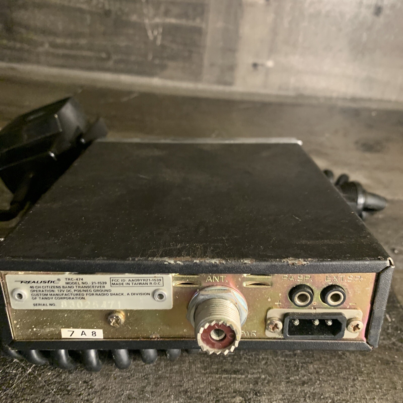 Vintage Realistic TRC474 40 CH AM CB Mobile Radio UNTESTED eBay