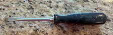 Snap On Flat Regular Screwdriver - Ssd4 7 12 Long Black Hard Handle Snap On Flat Regular Screwdriver - Ssd4 7 12 Long Black Hard Handle