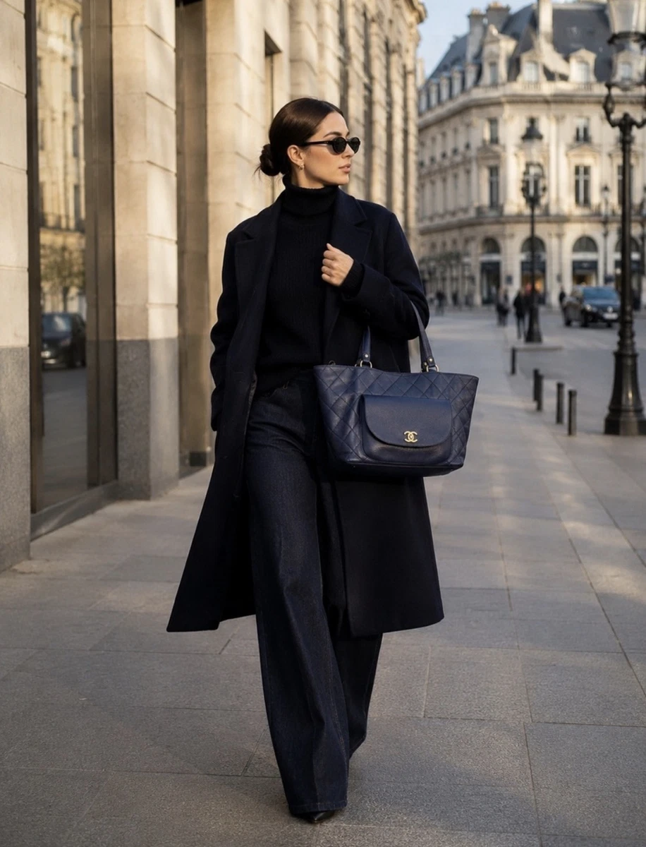 CHANEL Tote Blue Bags & Handbags for Women for sale | eBay