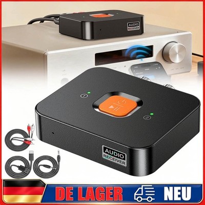 Bluetooth 6.0 RCA/AUX/USB-C Empfänger Cinch Buchse Hifi Wireless Audio Adapter