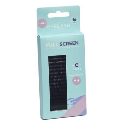 The Eyelash Emporium Full Screen Lash Extensions Classic C Curl 0.18 Mixed