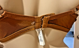 NEW Aubade Half Cup Bra 36D Tanga SMALL Rules of Attraction Golden Shadow  $268