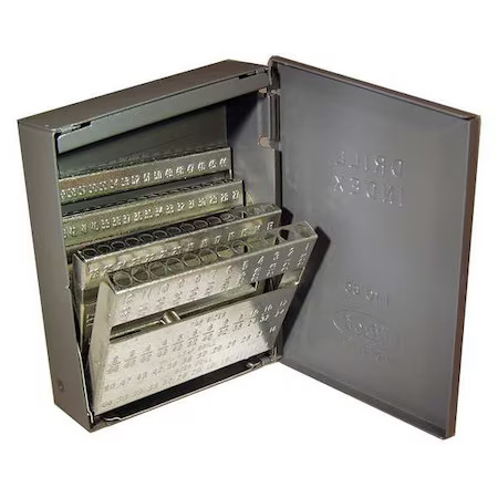 Huot 11500 Drill Bit Case, Stub Length, Steel