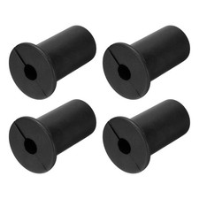 4Pcs Wall Grommets for Cables 3/4 Inch Cable with 7mm Hole, Silicone Black