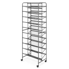 63.78 In. H 60-Pair Gunmetal Metlal and Mesh ...