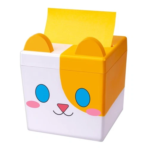 Dormercy Pop-up Notes Dispenser, 3x3 in, Magnetic Design, Cute Hippo, Large