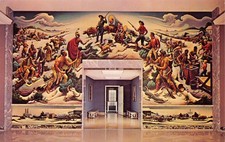 MO~MISSOURI~INDEPENDENCE~THOMAS HART BENTON MURAL IN HARRY TRUMAN LIBRARY