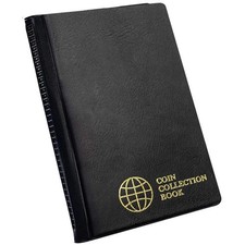 Álbum de colección de monedas 60 bolsillos - 4,5x4,5 cm/1,8 x 1,8 pulgadas porta monedas libro
