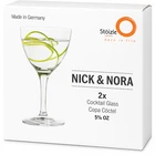 Stölzle Nick & Nora Crystal Cocktail Glasses  5.75 oz – Set of 2  Made in Germay