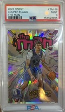 2025 Topps Finest Cooper Flagg Dallas Rookie The Man CASE HIT TM-16 PSA 9 POP 2