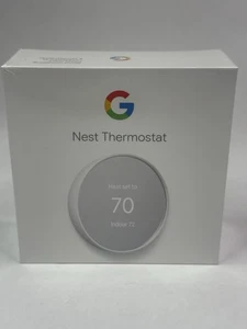 GOOGLE NEST Smart Thermostat 4th Generation White Snow GA01334-US NEW Sealed