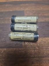K768- VINTAGE STANLEY YANKEE PUSH DRILL POINT BITS NOS 1/16 9/64 & 3/32